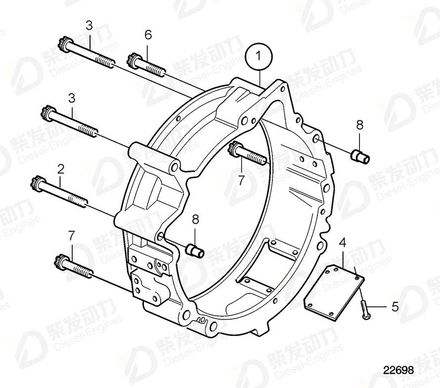 volvo penta Six point screw 20459985 Drawing volvo penta Six point screw 20459985 Drawing